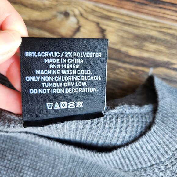 NWoT Phoenix Sun Originals by Somethinginked Crew Neck Sweater Grey - Picture 8 of 8